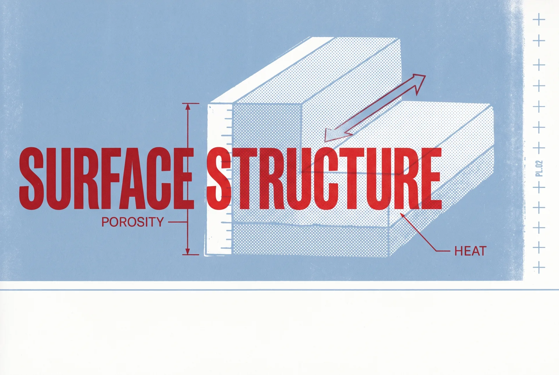 SURFACE STRUCTURE 타이포가 들어간 2도 리소그래프 편집 이미지