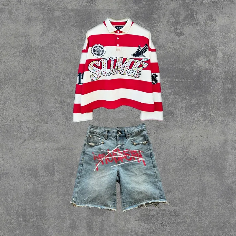 [FW26-081] Shirts Co-ords Sume Rugby Diamond Embroidery