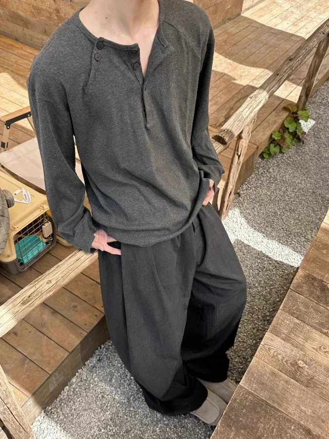 [FW26-087] Oversized Shirt Gray