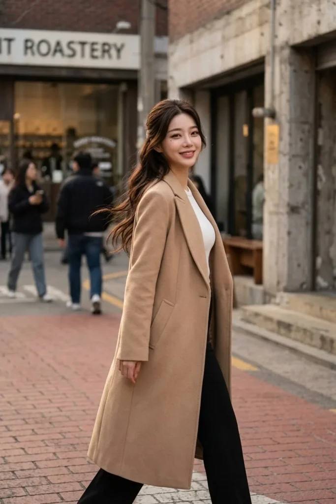 [FW26-060] Camel Wool Coat