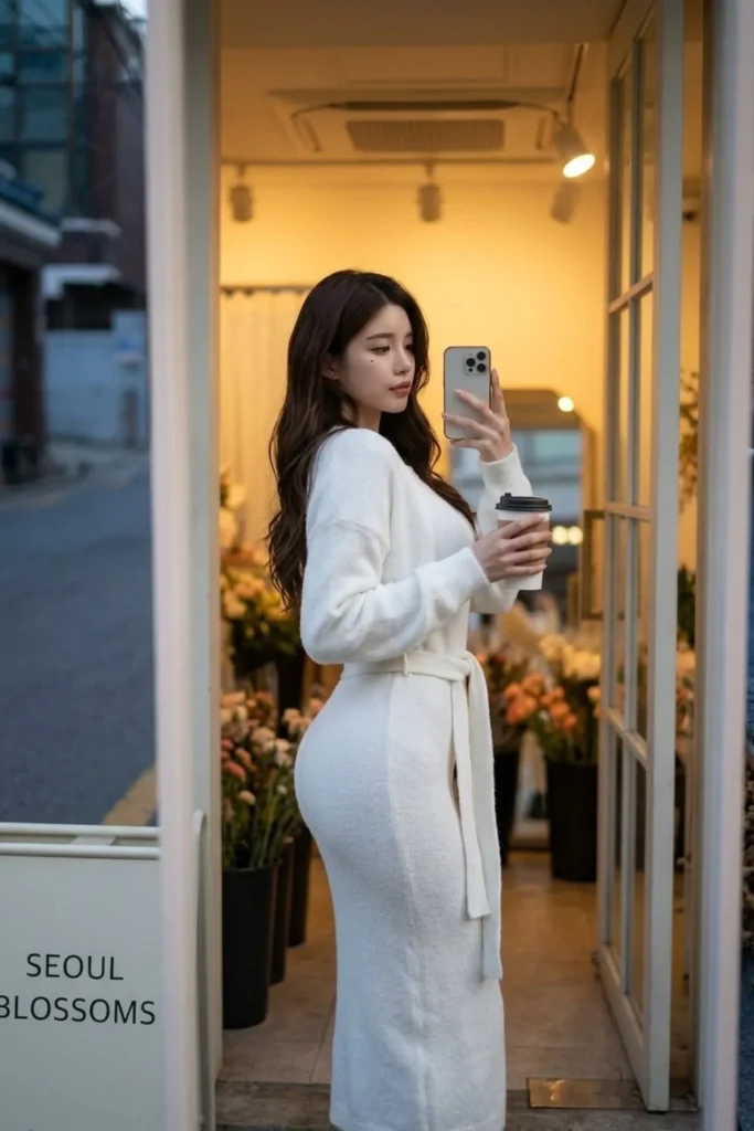 [FW26-062] Knitted Set Sweater Cardigan Vest Midi