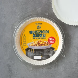 노브랜드 에어프라이어 종이호일 19cm 90매