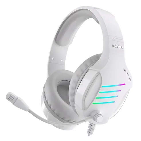 아이리버 노이즈 캔슬링 마이크 레이보우 LED USB 게이밍 헤드셋 EQwear-G7H