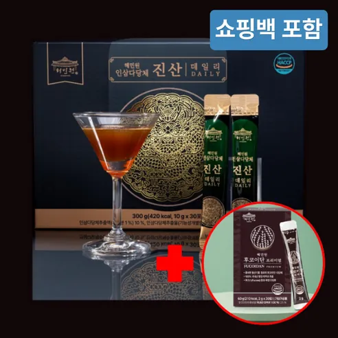 혜민원 인삼다당체 진산 데일리 스틱 (쇼핑백 포함) 1개월분… 10g
