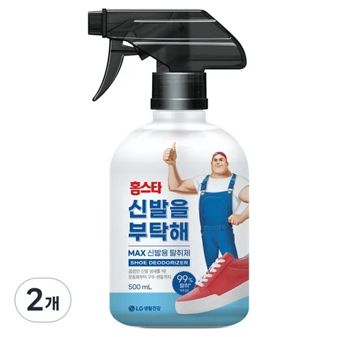 홈스타 신발을 부탁해 탈취제 본품, 500ml, 2개