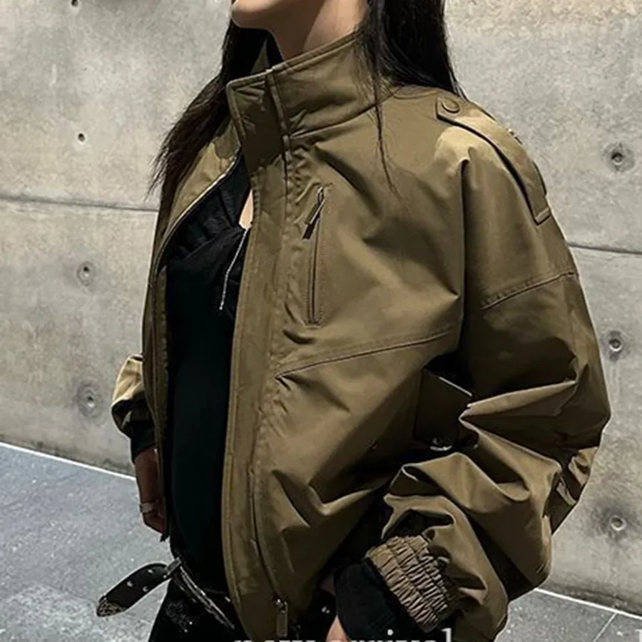 [FW26-194] And American Retro Short Jacket Fried Street Trend Skinny Small