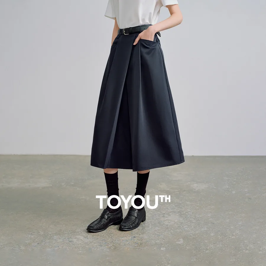 [FW26-232] Toyouth Women Midi Skirts Wrinkle-Resistant Niche Design