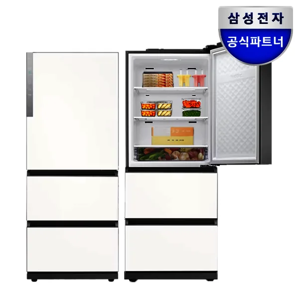 삼성 비스포크 김치플러스 3도어 328L (RQ33DG71J3EW)